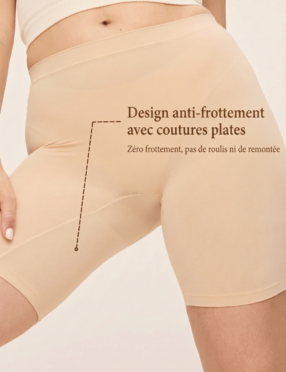 Shorty anti-frottement rafraîchissant